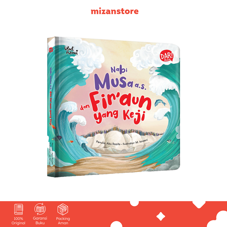 NABI DAR Mizan - ชุดหนังสือเด็ก Ulul Azmi Prophring Musa AS และ Fir ต่อใครรู้ว่า Boardbook - Mizan