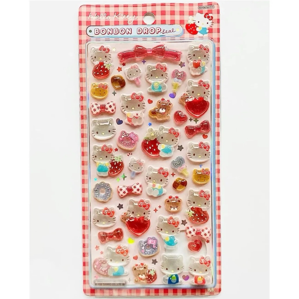 HELLO KITTY MY MELODY AND FRIENDS CUTE DECORTATION DROPS STICKER