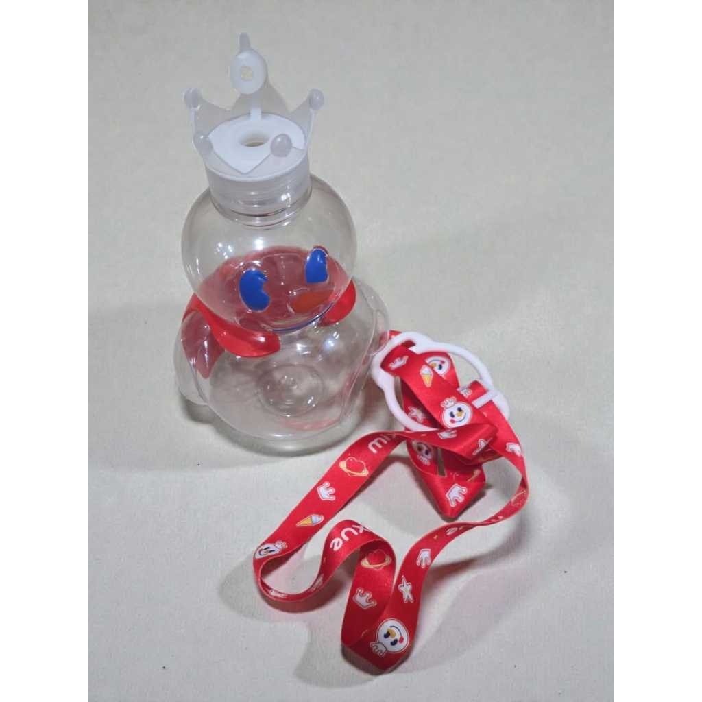 Viral Mixue Transparent Drinking Bottle Mixue Tumblr ขวดดื่มขนาด 700 มล. พร้อมสาย Mixue ขวดดื่มผสมไว