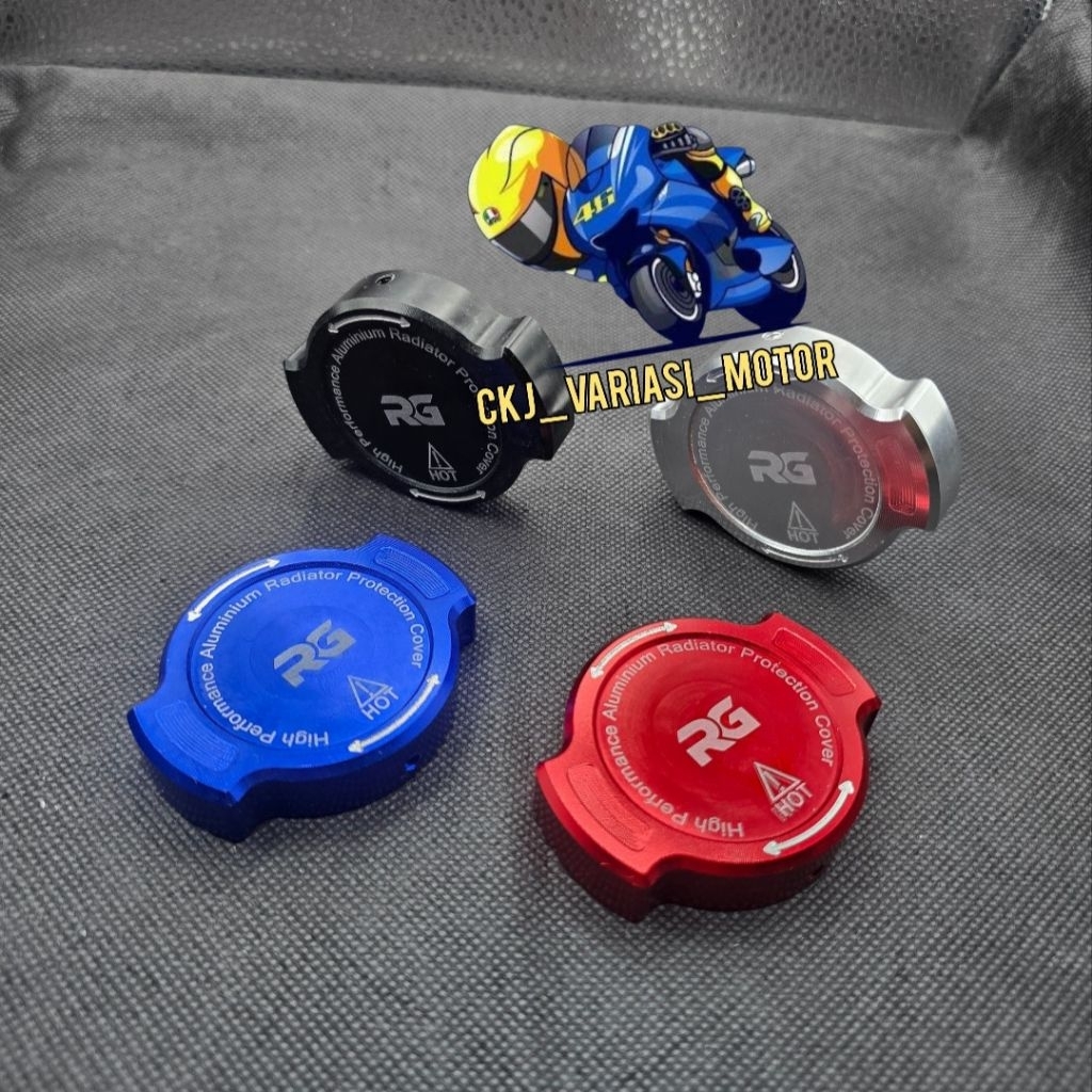 CNC RADIATOR CAP COVER / UNIVERSAL RADIATOR CAP COVER VARIO PCX CBR NINJA AEROX NMAX ETC.