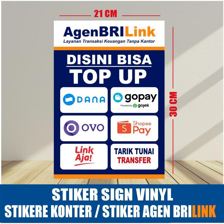 BRILINK ENDURANCE SIGN STICKER / BRILINK STICKER UK 20 X 30 CM