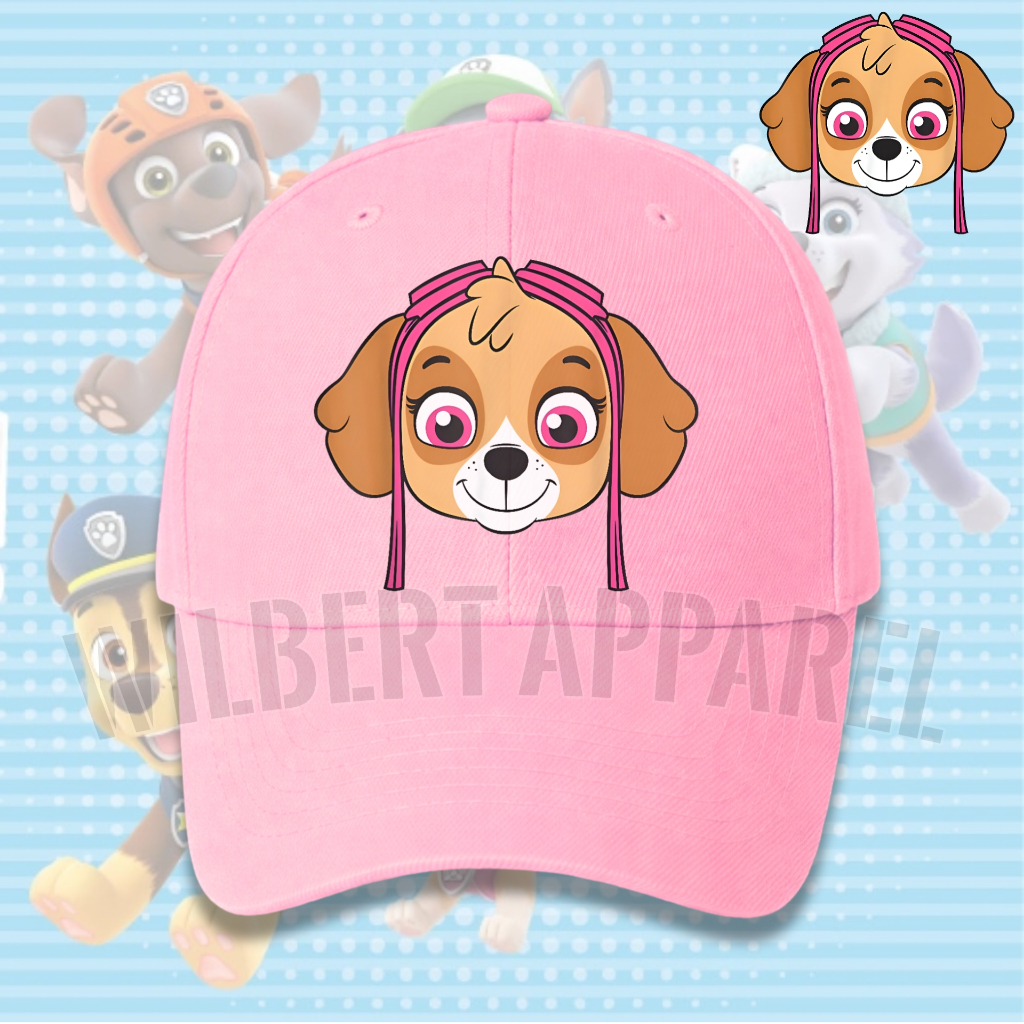 Paw Patrol Skye Kids Baseball Cap / Paw Patrol Kids Cap ฟรีชื่อ Unisex