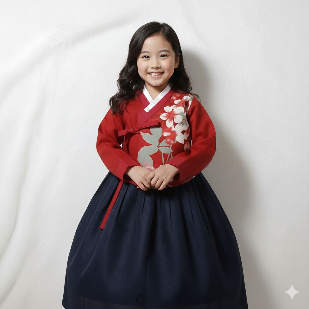 ท็อปส์ซูเด็ก อายุ 6-10 ปี jeogori hanbok Korea