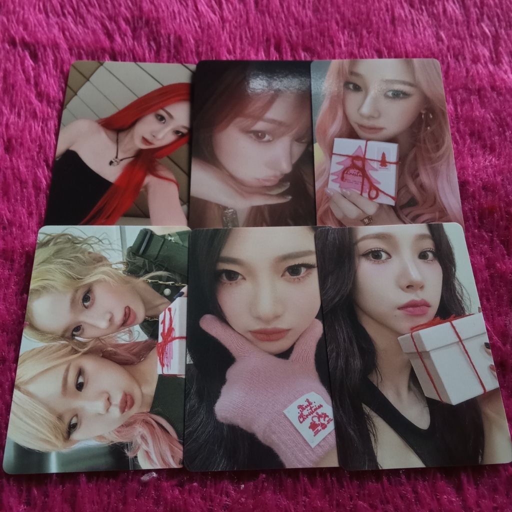Aespa Official Pink Christmas Photocard / QQ งานสกปรก
