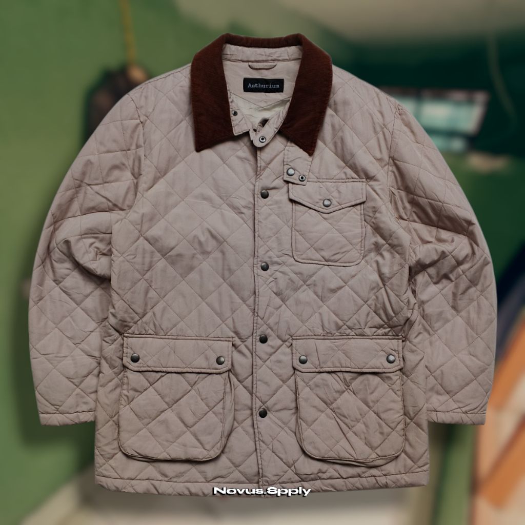 WAX JACKET CORDUROY COLLAR