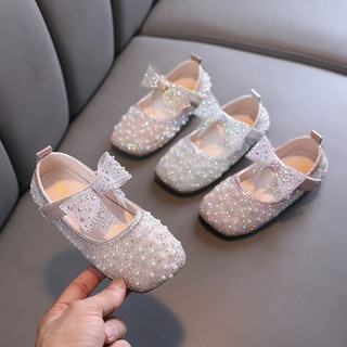 Sepatu Putri Baby Sepatu Mutiara Bows Cewe Sepatu Anak Versi Korea K006