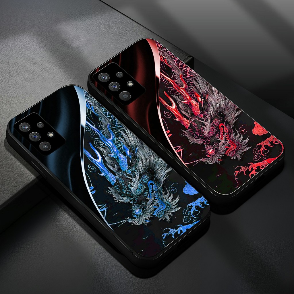 HP Glossy Glass Softcase Samsung A32 4G A32 5G Samsung A32 4G Phone Case - เคสโทรศัพท์ Samsung - เคส