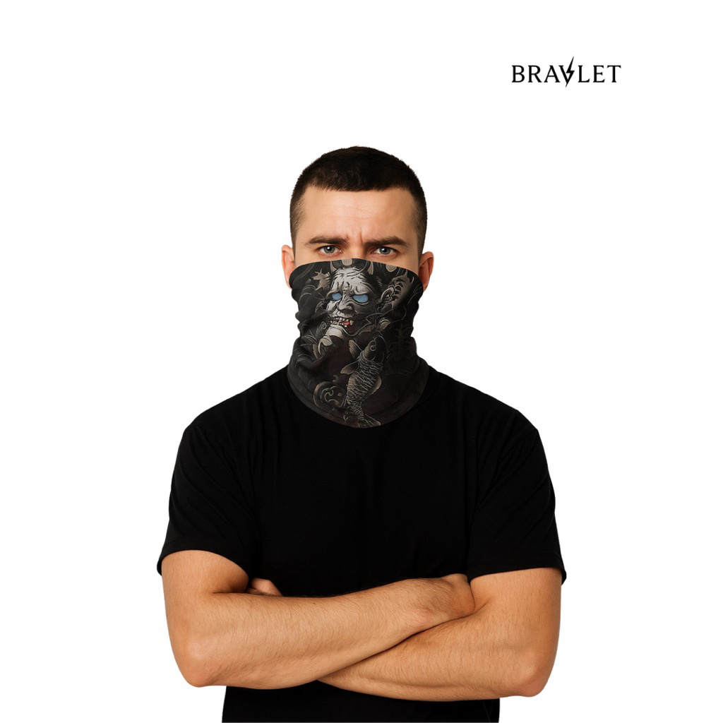 Bravlet 3D Mouth Mask Plus ผ้าพันคอไบค์เกอร์ พรีเมี่ยม 3D Motif M3D
