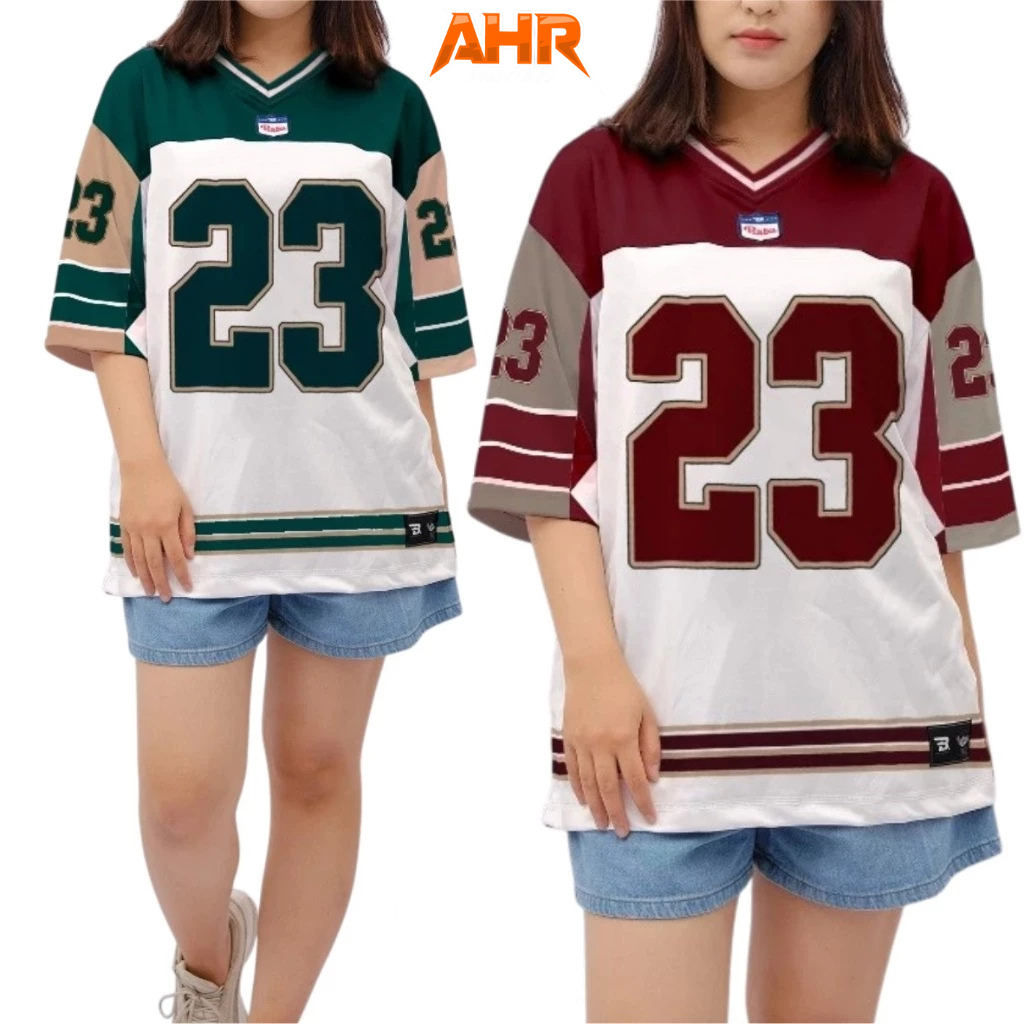 ขนาดใหญ่ Boxy Retro Unisex Vintage Streetwear Outfit Jersey / Ballet Football / Futsal / Volleyball 