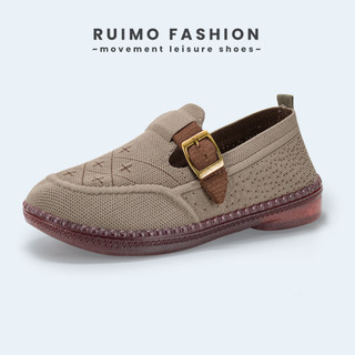 Ruimo Sepatu Slip On Flatshoes Wanita Sabuk Pengait Koreanstyle High Quality Premium - YD-3
