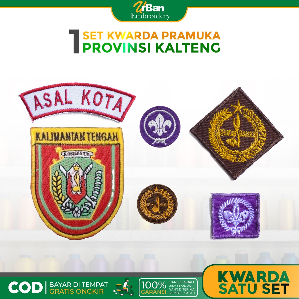 ลูกเสือกลางกาลิมันตัน 1 ชุด Kwarda Attures – เย็บปักถักร้อยที่สมบูรณ์ระดับพรีเมียม Bet Kwarda E.