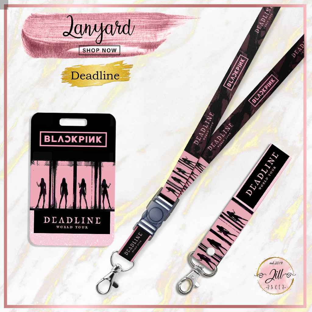 HP GANTUNGAN [ID CARD LANYARD] Strap Lanyard Card Holder DEADLINE BLACKPINK cellphone Strap - พวงกุญ