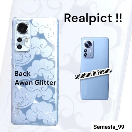 A - Skin BACK Glitter CLOUD Born 3D ITEL S26 S25 ULTRA S24 RS4 P65 P55 5G/ P55 NFC/ A70 /S23+ /S23 4