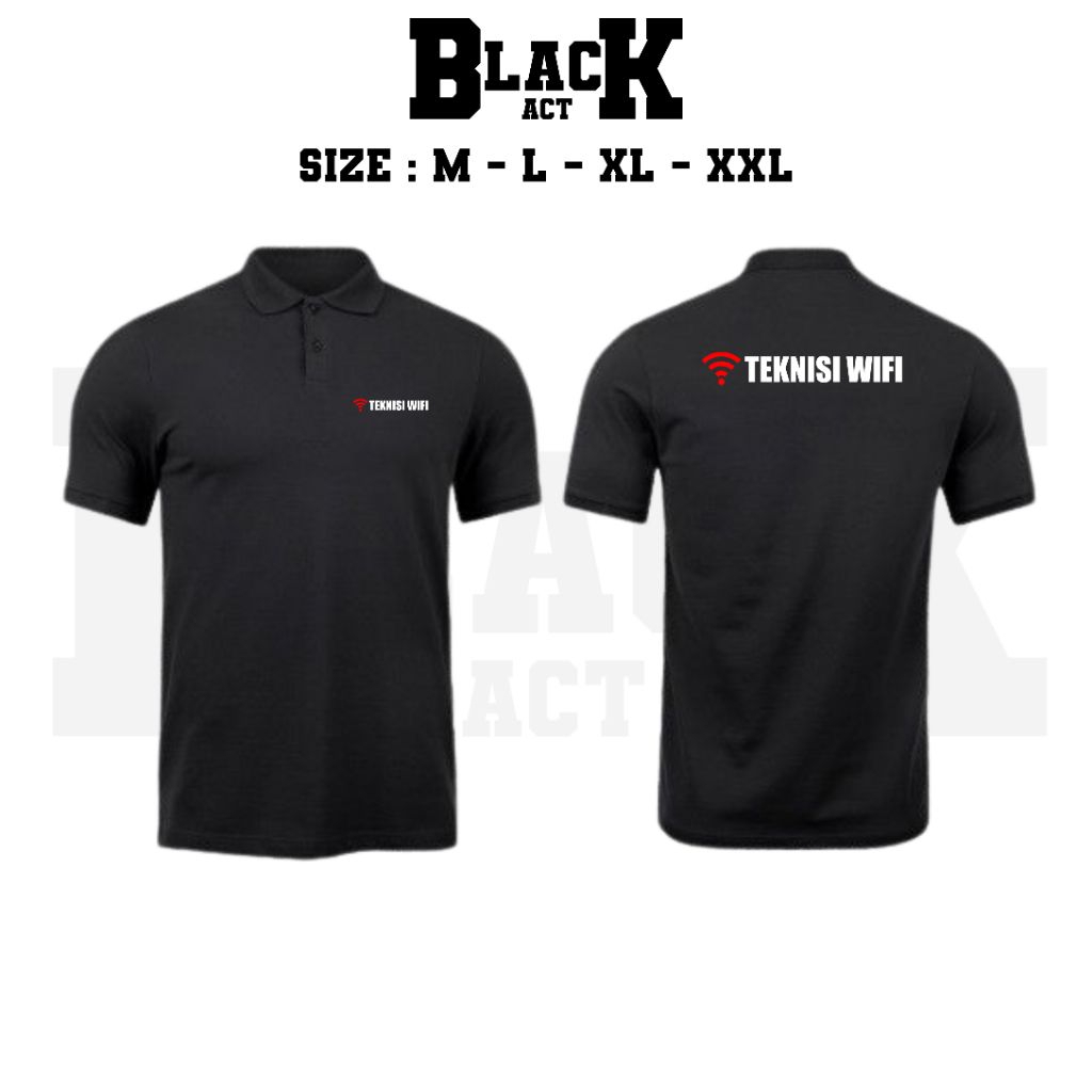 WIFI TECHNICIAN POLO SHIRT // WIFI TECHNICIAN COLLAR SHIRT