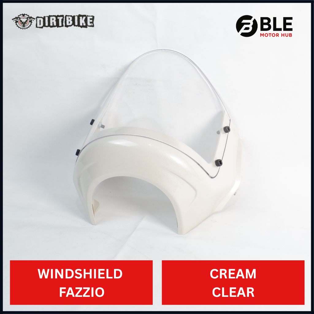 Dirtbike Windshield Fazzio Cream Clear | BLE มอเตอร์ฮับ
