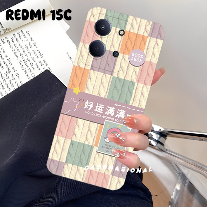 เคสโทรศัพท์มือถือ HP Xiaomi Redmi 15C 4G 2025 - Redmi Poco C85 4G 2025 เคสโมติฟแบบถักล่าสุด เคสเท่ เ