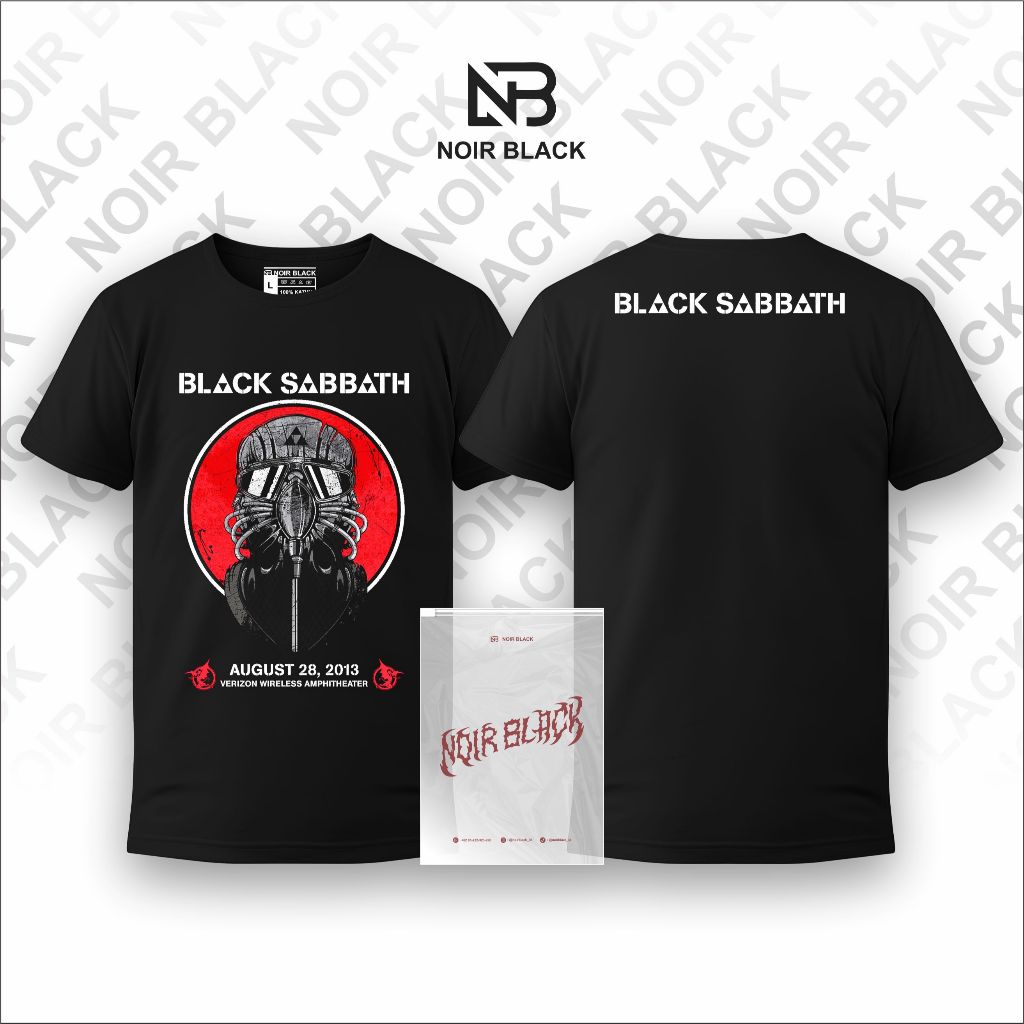 เสื้อยืด SABBATH สีดํา VERIZON WIRELESS AMPHITHEATER