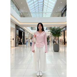 SHASA FITTED SHIRT | Atasan Kemeja Wanita
