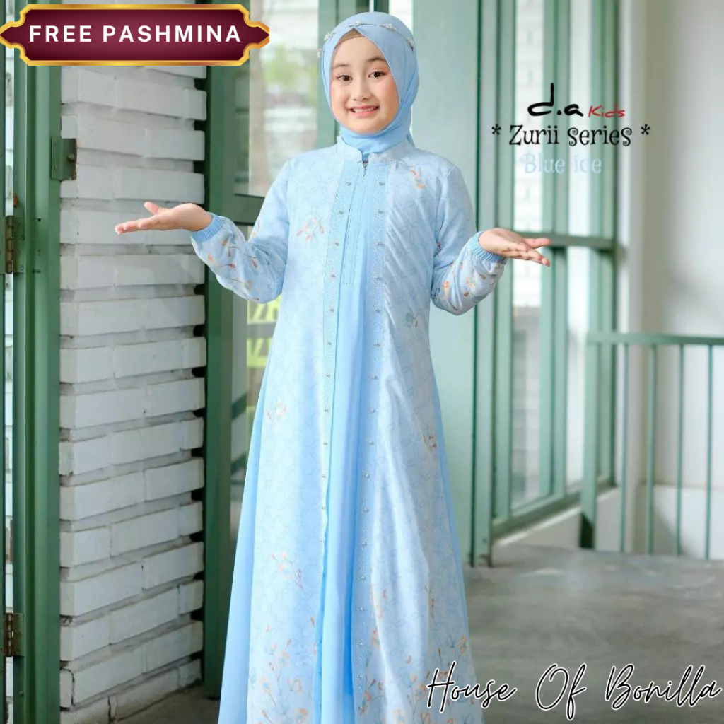 ชุดเสื้อผ้ามุสลิม Gamis สําหรับเด็กผู้หญิง 3-12 ปี / Madrasah Gamis สําหรับเด็กผู้หญิง / การศึกษาอิส