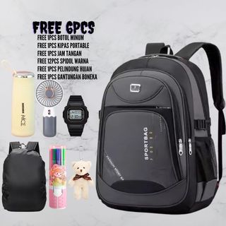 Tas Ransel sekolah pria wanita ransel anak SMP SMA dan SD jumbo Global Polo Ransel Sekolah Anak Laki Laki dan Perempuan ORIGINAL BackPack SD SMP SMA Tas Sekolah Les IMPORT