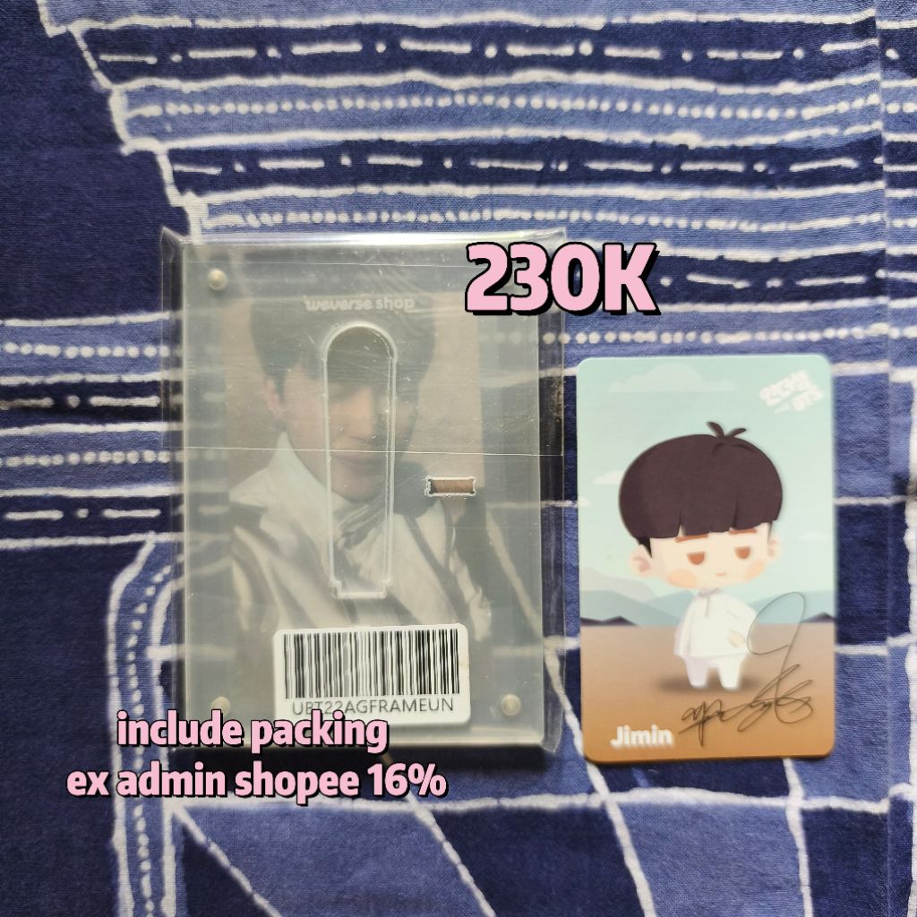 POB Proof Jimin Photocard อะคริลิคใน seom Weverse Sealed