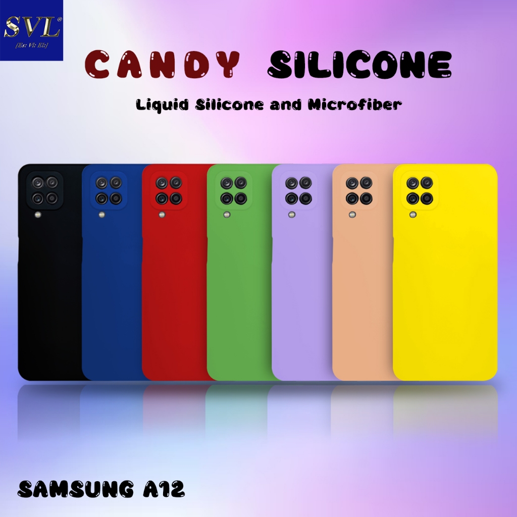 [ MCN - FEB ] เคสสําหรับ Samsung A12 4G Candy Case MICROFIBER SUEDE