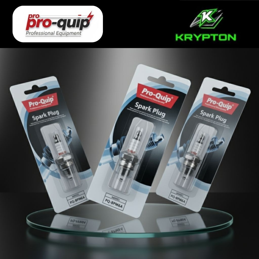 MESIN Pro-quip Spark Plug Type BPM6A หัวเทียนเครื่องตัดหญ้า/เลื่อยโซ่ (สากล) รับประกันเดิม (หากสินค้