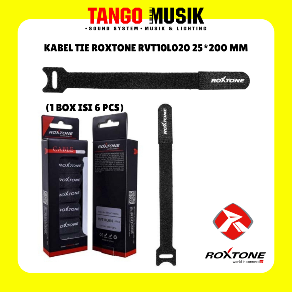 100% ORIGINAL ROXTONE RVT10L020 Cable TIE 25 X 200 MM (PRICE สําหรับ 1 ชิ้น) ORDER 6 ชิ้นสําหรับ 1 ก