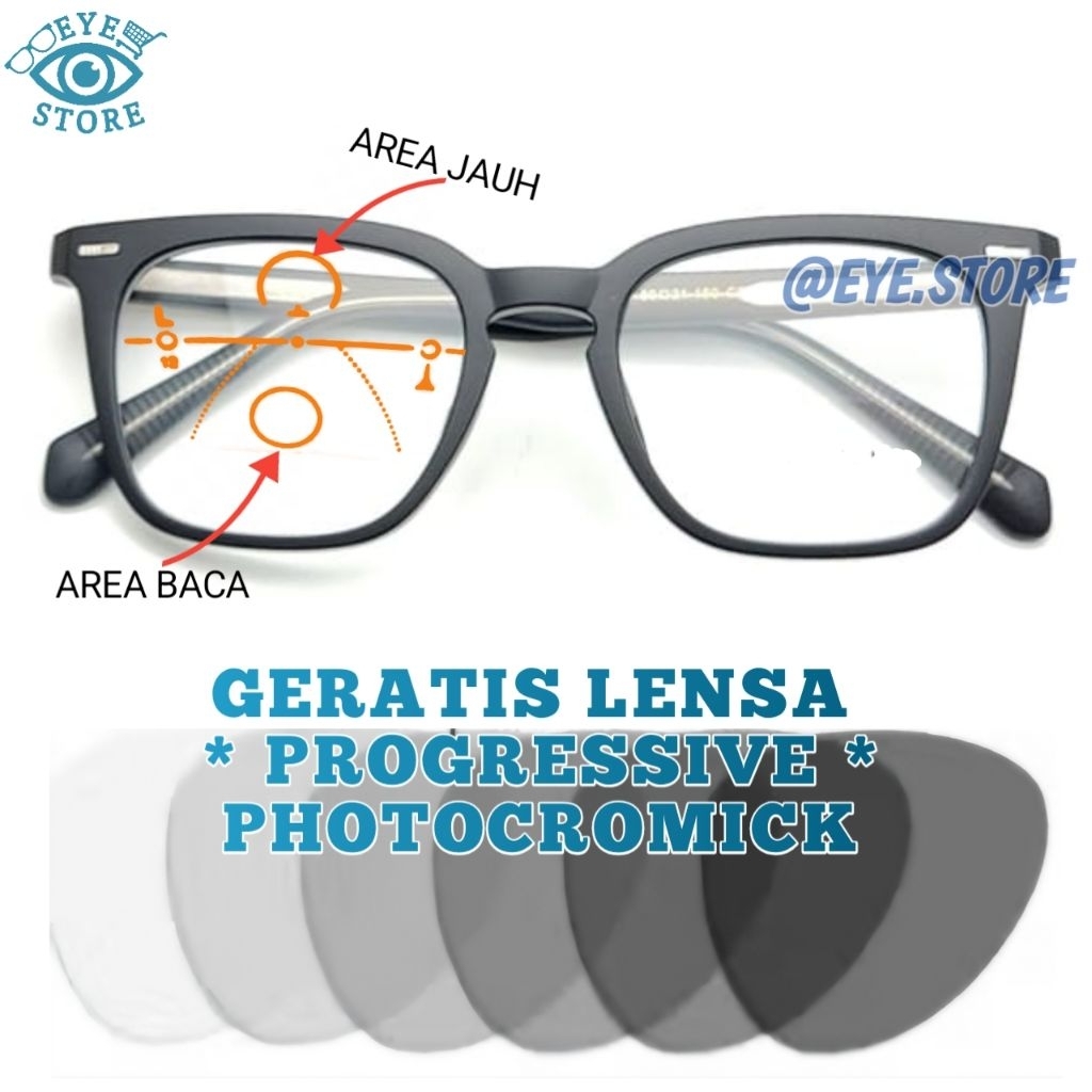 PROGRESSIVE PHOTOCHROMIC FREAM 8811 GLASSES PACKAGE PROGRESSIVE PHOTOCHROMIC LENS ฟาร์สําหรับการอ่าน