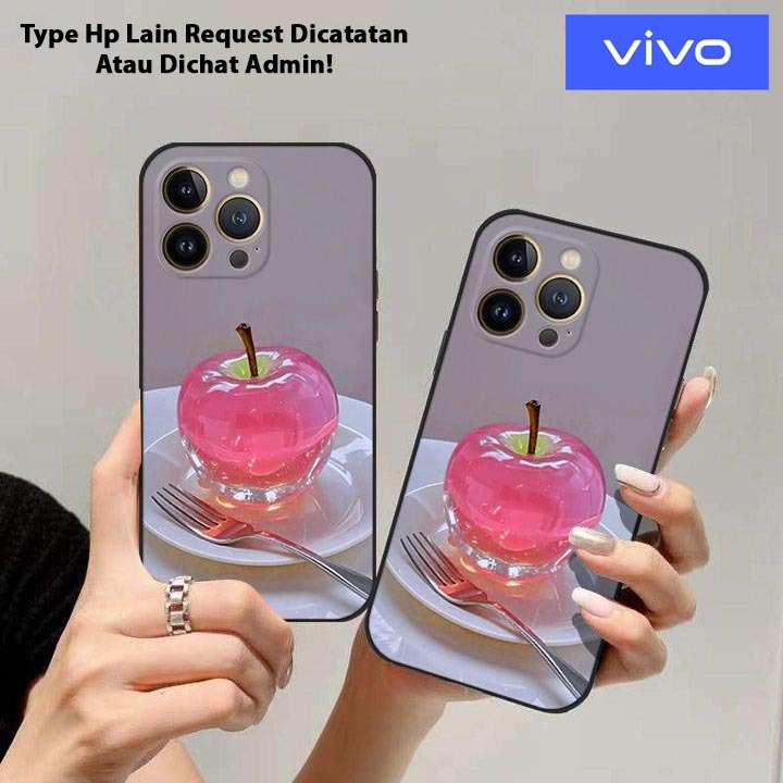 [MCF05] Softcase Square Motif Apple สําหรับ VIVO Y22 Y21S Y17S Y20S Y12S Y15S VIVO V27E V9E V21 4G/5