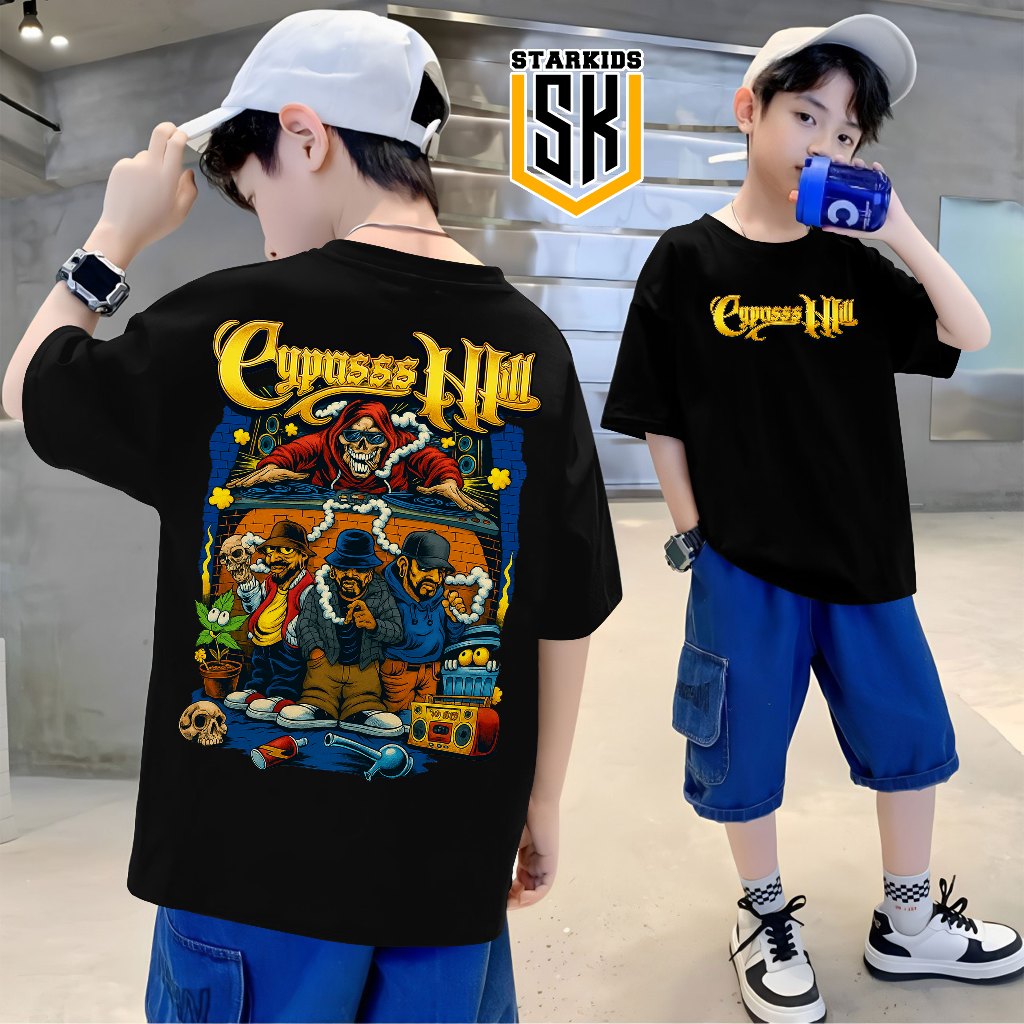Cypress Hill Kids T-Shirt วัสดุผ้าฝ้าย 100% | แขนสั้น แขนสั้น | เสื้อยืดลําลอง ไซส์ ML XL XXL | เสื้