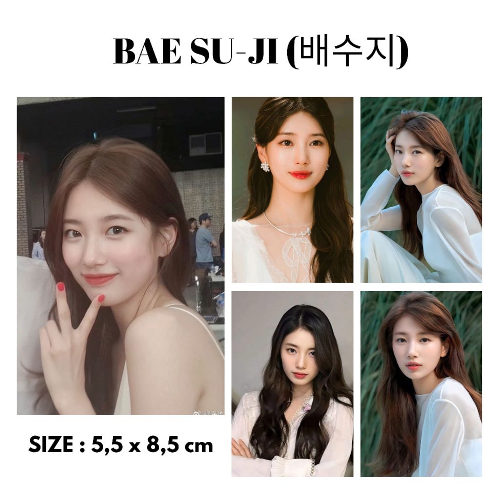 PHOTO KPOP IDOL BAE SU-JI ขนาด 5.5 x 8.5 ซม. BAE SUZY