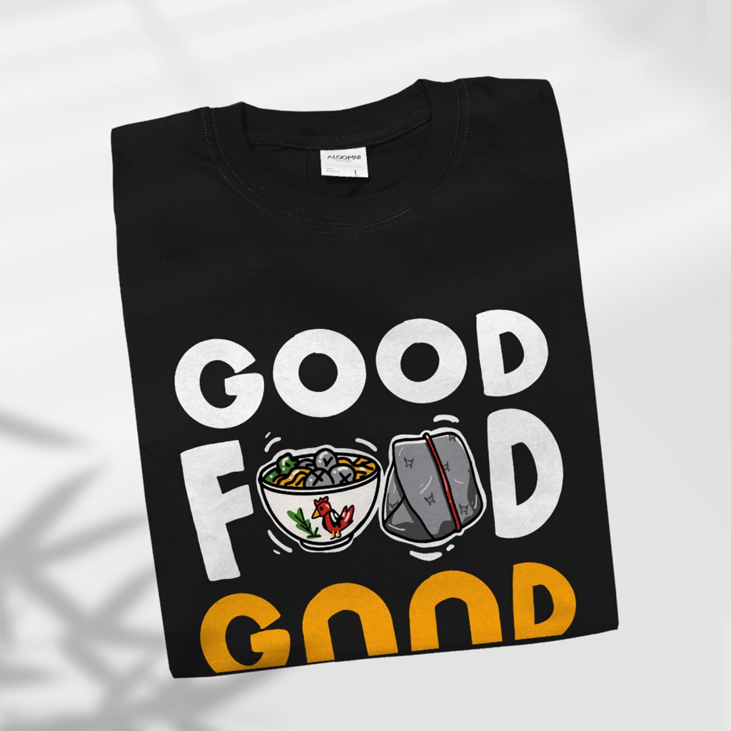 เสื้อยืด Aloomni Good Mood Good Food