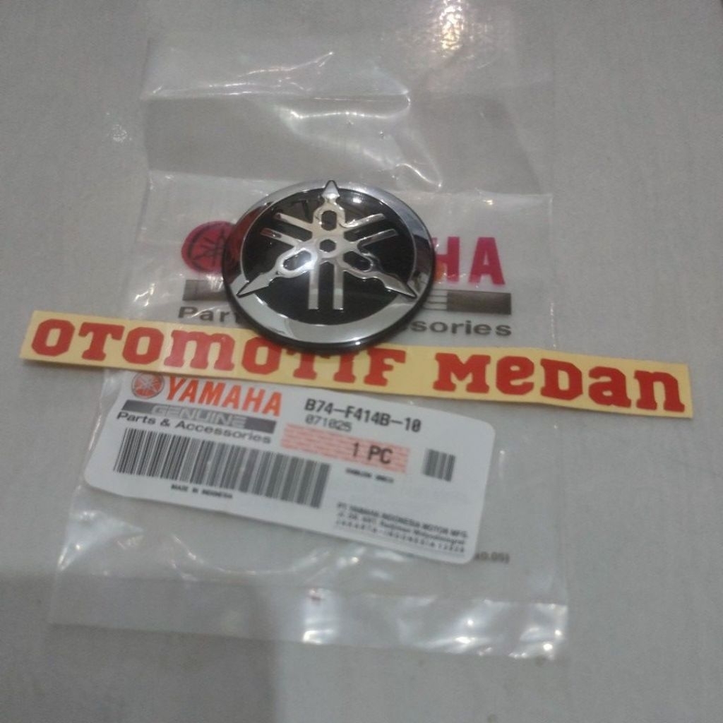 โลโก้สัญลักษณ์ส้อม Tala ฝาครอบส่ง Xmax X max/ฝาครอบถังใหม่ทั้งหมด R15 Vixion R B74-F414B-10 ราคา 1PC