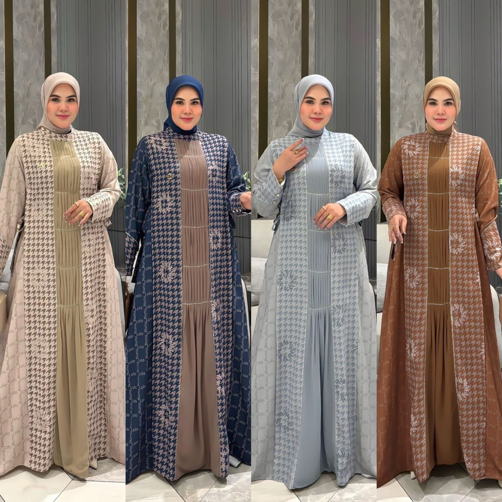 Gamis Nunu Lolo Renata Series NL Dress Gamis มุสลิมอาห์