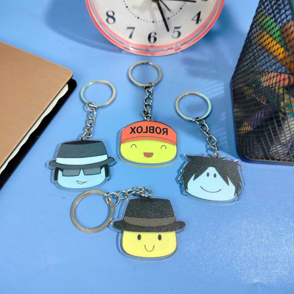 GANTUNGAN Roblox Forsaken พวงกุญแจเกมตัวละคร - พวงกุญแจตัวอักษร Chance Jason Elliot Mafioso