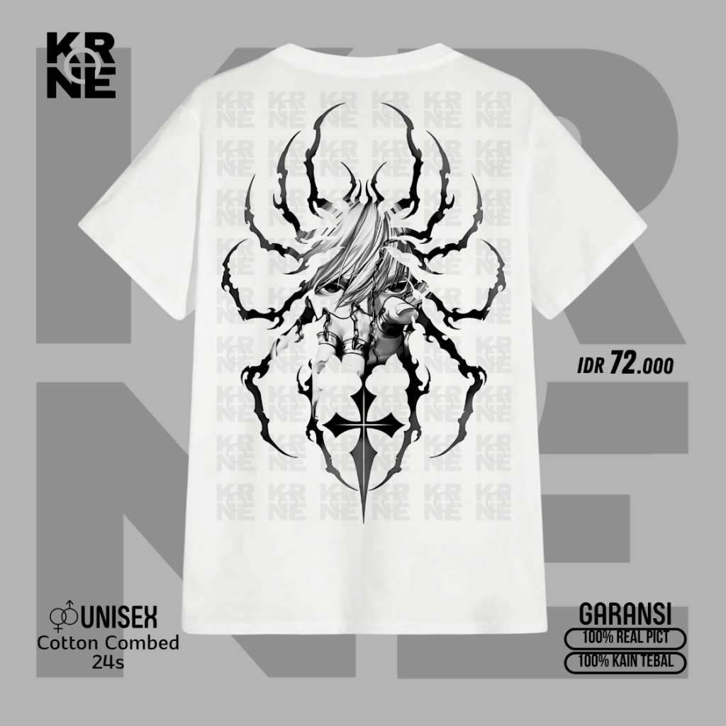 KATUN RINGINGIKA HXH อะนิเมะเสื้อยืดพรีเมี่ยมหนา 24 วินาทีผ้าฝ้าย | เสื้อยืด Distro HxH Genei Ryodan