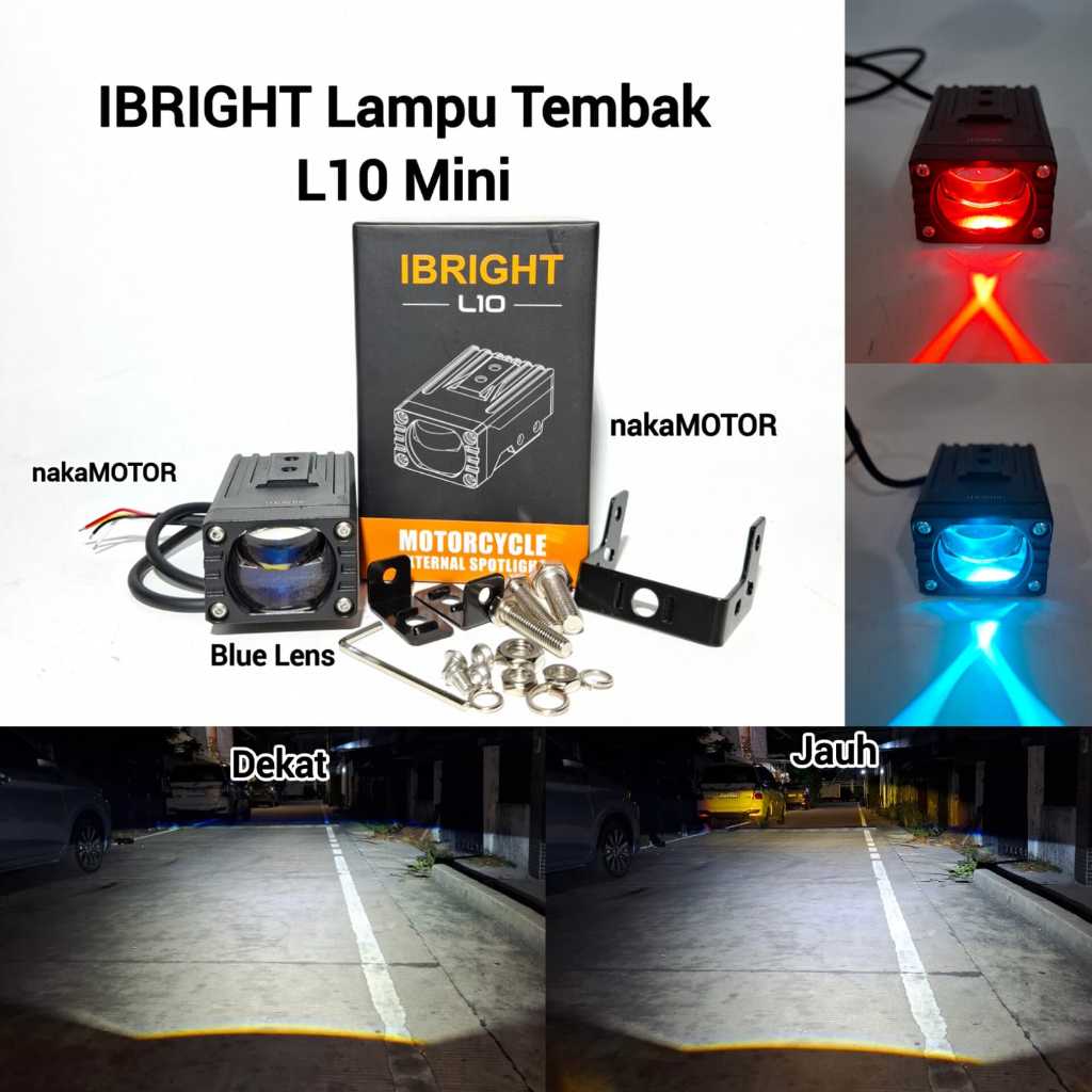 IBRIGHT L10 สปอตไลท์บิลขนาดเล็กพร้อมพัดลมระบายความร้อนกันน้ําอลูมิเนียมเต็มรูปแบบ