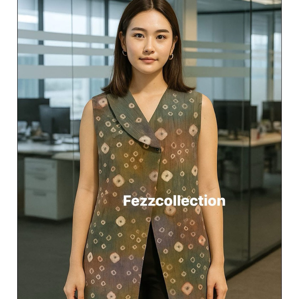 เสื้อกั๊ก Tricot gambo jumputan