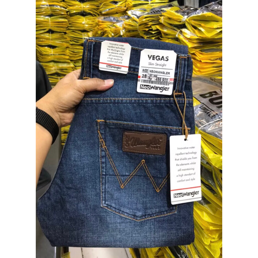 Lamo84 Neo Wangler Jeans Premium Regular Model - กางเกงยีนส์ผู้ชายธรรมดาคุณภาพสูง