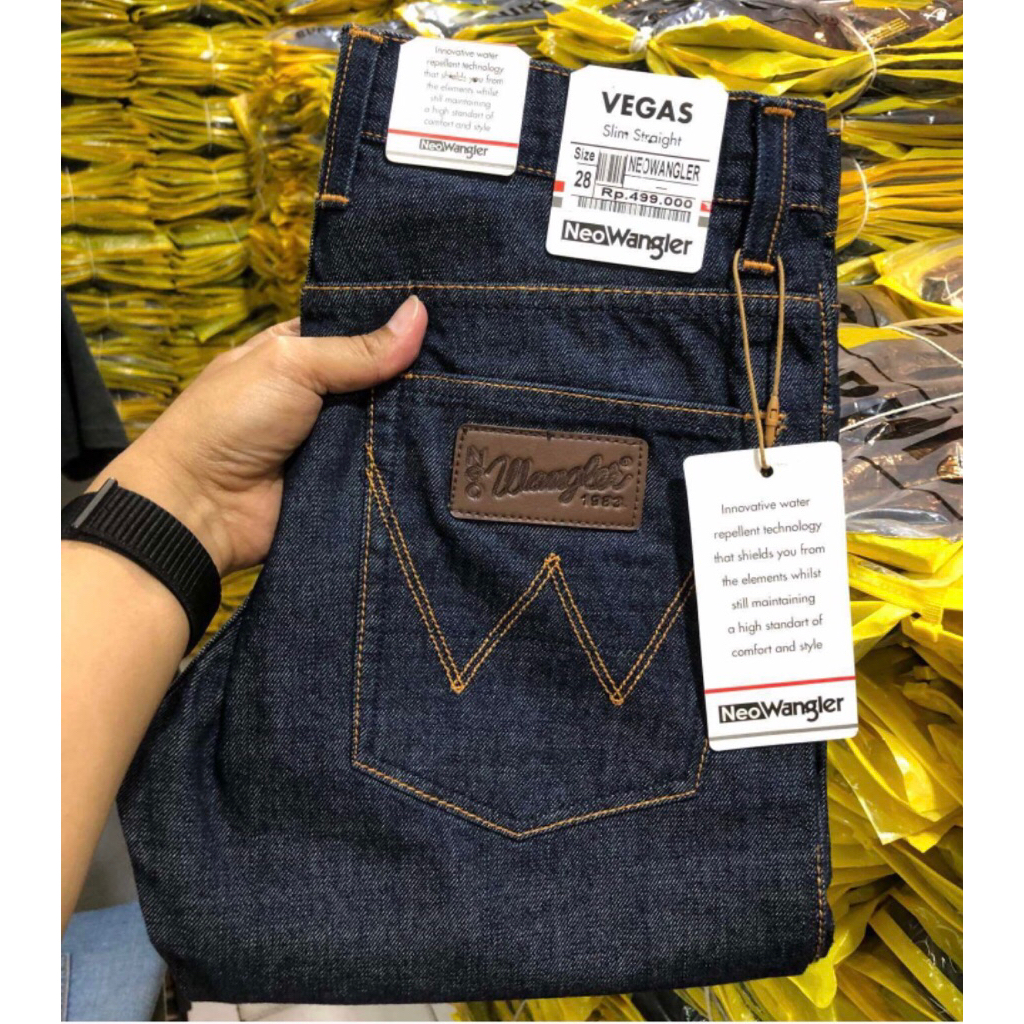 Lamo84 Neo Wangler Jeans Premium Regular Model - กางเกงยีนส์ผู้ชายธรรมดาคุณภาพสูง