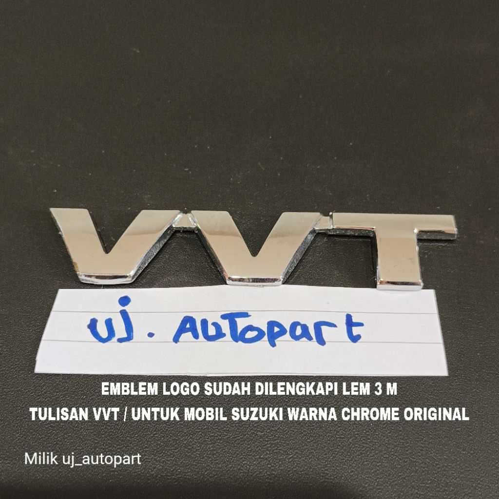 VVT vvt โลโก้สัญลักษณ์ / สําหรับ Suzuki Car Chrome สี 100% OriginaL