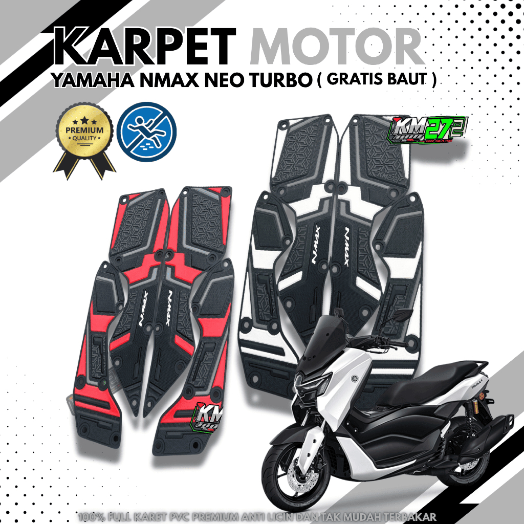พักเท้า Nmax Neo/Turbo Nmax Neo/Turbo พักเท้ารถจักรยานยนต์ – Nmax Neo/Turbo พรมรถจักรยานยนต์