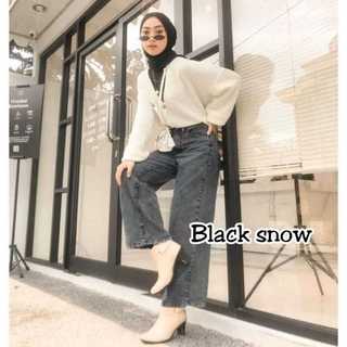 NEW CELANA KULOT JEANS SNOW LIPAT//CELANA KULOT JEANS KULOT SNOW CEWEK TERBARU