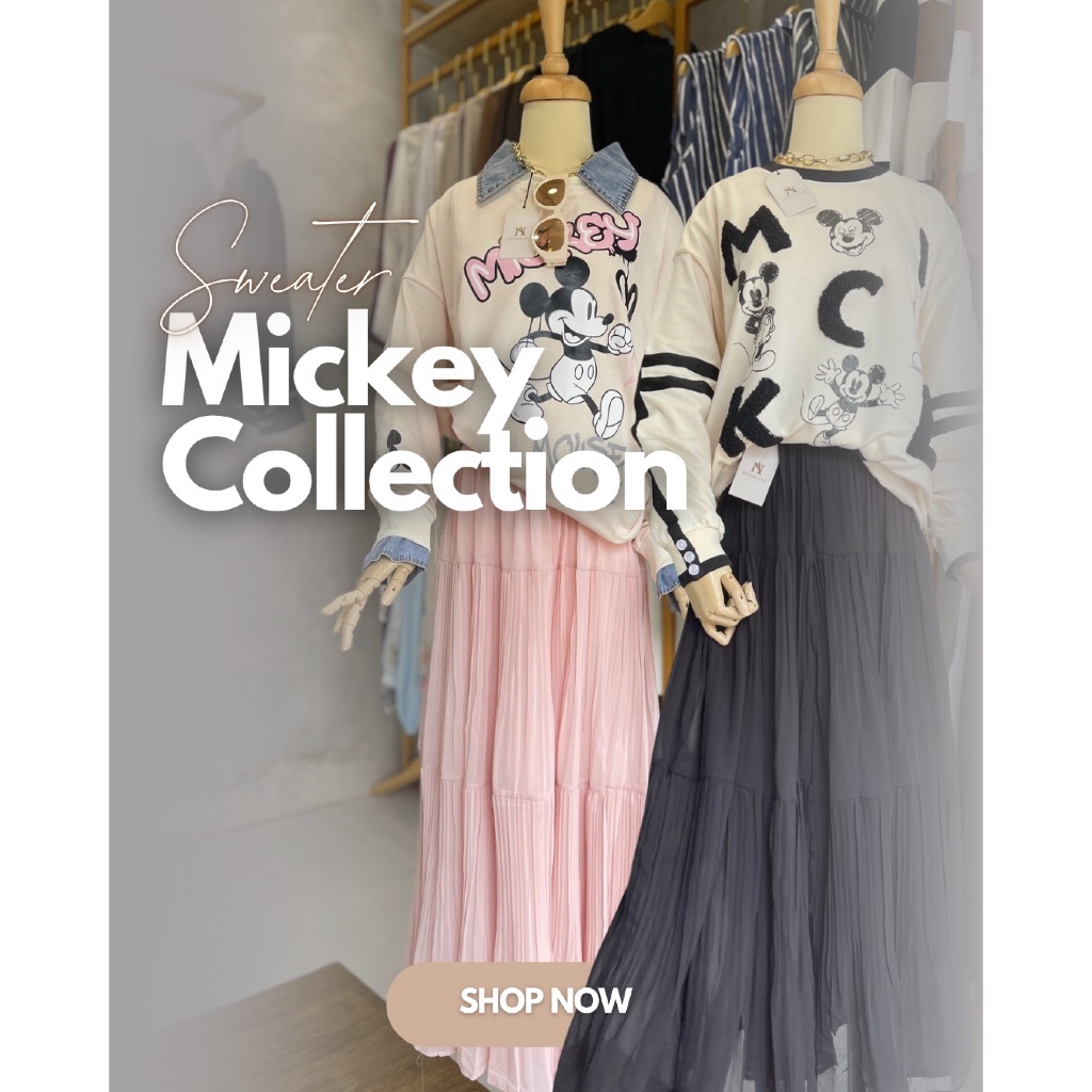 JENNARNA - สเวตเตอร์มิกกี้ BKK|| เสื้อกันหนาว bkk นําเข้า ori bkk