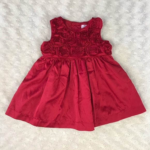 Carters Girl Kids - เดรสแขนกุด 3D Roses