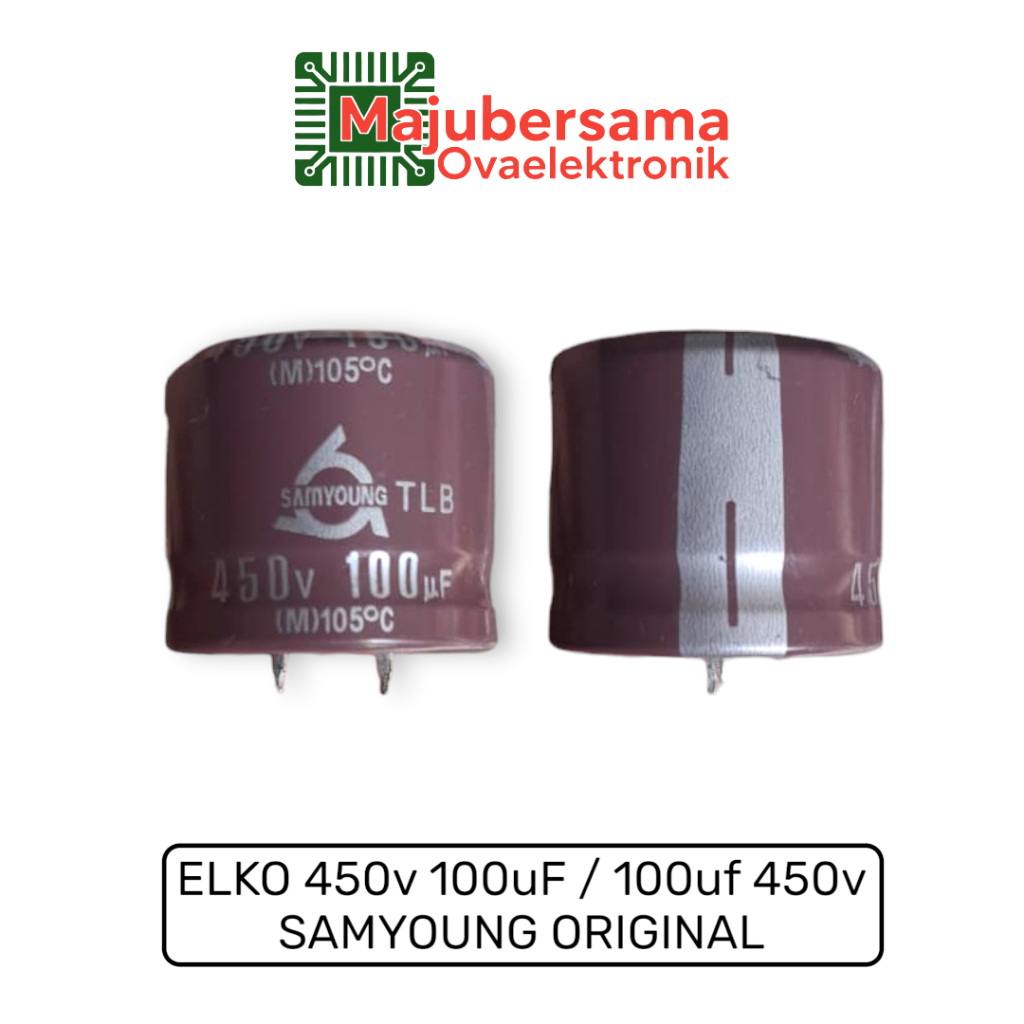 Elko 450v 100uF / 100uF 450v ตัวสั้น Samyoung Original