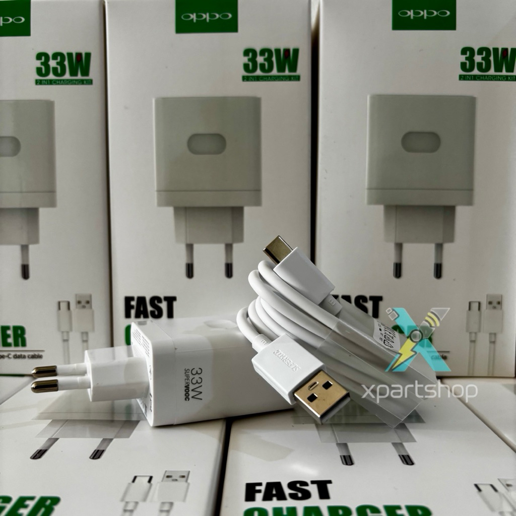 OPPO SUPER VOOC 33Watt Fast Charging Adapter 33W + สาย Type C SUPERVOOC 33 วัตต์