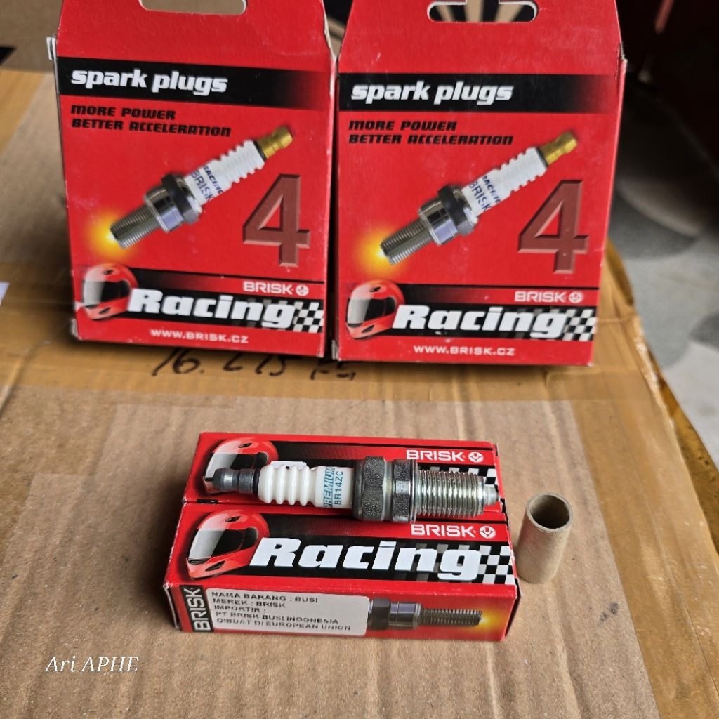 หัวเทียน BRISK PREMIUM BR14ZC ดั้งเดิมสําหรับฮอนด้า CRF150L / FORZA 250