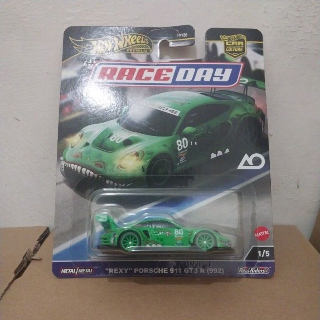 Hotwheels "REXY" Porsche 911 GT3 R (992) ติดการ์ด